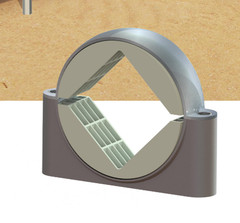 PV Tracker Bearing ZA120/ZA100 with Polymer Wear-Resistant Design, 10° Pivot