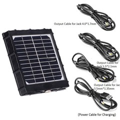 Trail Camera Solar Panel with 14W 8000mAh 12V 9V 6V Output Solar Charger Kits