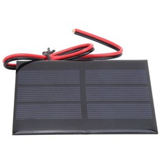 5Pcs Mini Solar Panel Battery Cell Board Module with 30cm Wire 60 x 80 x 3MM