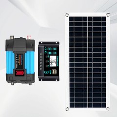 6000W Off-Grid Solar System Complete Kit Dual12V/24V To 110V/220V Inverter 100A