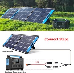 10AWG 2FT Solar to XT60i Cable Adapter for Power Station Waterproof