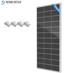 200W 400W 800W 18BB N-Type Solar Panel Kit W/Z Brackets Battery Boat Home RV PV