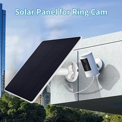 Ring Camera Solar Panel Charger for Stick Up and Spotlight Cams, Weatherproof