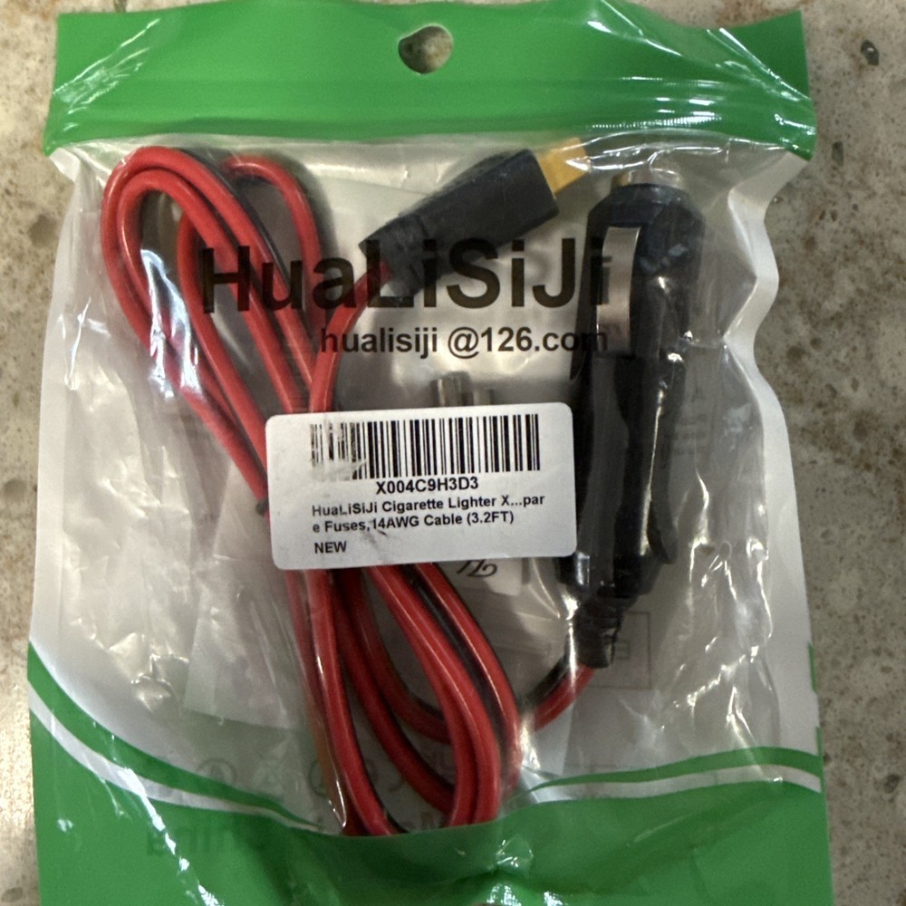 3.2ft XT60 Female to Solar Connector Solar Panel Extension Charging Cable 14 AWG