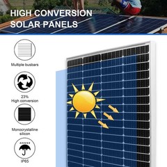 600W Solar 3x200W Mono Solar Panel Kit High Efficiency Module for RV Marine Home