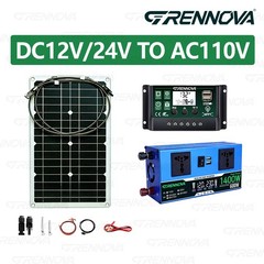Grennova 1400W Plug and Play Off-Grid Solar System Mono 80W Panel 12V/24V