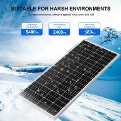 1200W 1000W 800W Monocrystalline Solar Panel PV 12V Home RV Camping Off Grid