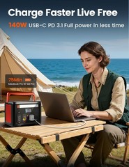 Portable Power Station 600W (1200W Surge), 299Wh Small Lightweight Portable P…
