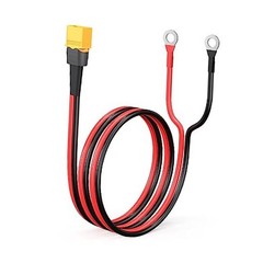 XT60 to O Ring Terminal Cable Connector Cable 2FT 10AWG XT60 Male to O Ring