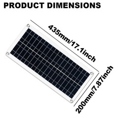 1000 Watt Monocrystalline Flexible Solar Power System 18V with 100A Controller