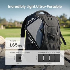 45W Portable Solar Panel Charger, 25.4% Efficiency, Dual USB-C | 25W PD and