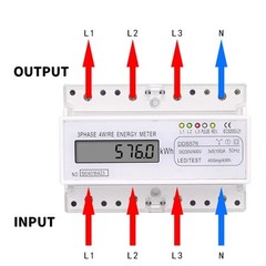 KWh Meter Digital Power Meter Easy Installation Efficient Power Consumption