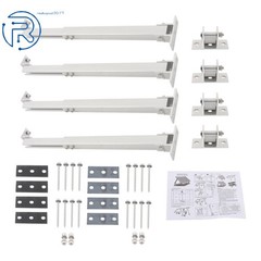 4 PK Adjustable Solar Panel Tilt Mounting Rack Brackets For RV Roof Flat Surface