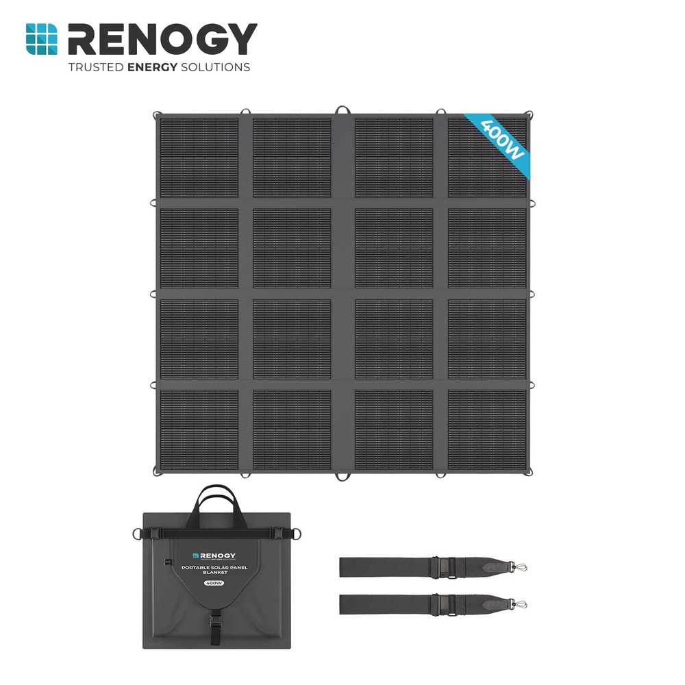 Renogy 200W 400W Solar Panel Blanket Portable Solar Suitcase Foldable Solar Pane