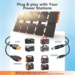 100W Foldable Portable Solar Panel Charger – Waterproof, PD3.0 USB-C, QC3.0 USB-