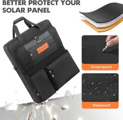 Padded Solar Panel Carrying Case Compatible with Jackery Solarsaga 100W 100X 200