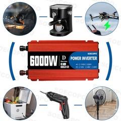 SOECOPO 6000W Solar System Kit,100A Controller, 12V DC to 110V/220V