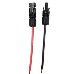 Solar Panel Cable Wire Pair Black + Red Fits MC4 Connectors 8 AWG / 50A / 60V