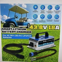 ~Lithium Battery Charger 36 Volt/43.8V 18A for 36V (38.4V) w wake up feature~