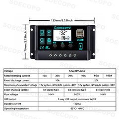 10000W Solar Starter Kit 2x High-Yield Solar Panels + 100A Charge Controller