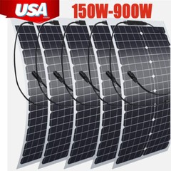 150-900Watts Solar Panel Kit 100A 12V Battery Charger w/ Controller Caravan Boat