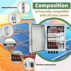 Compact 4 String Plastic Solar Combiner Box – Safe, Easy Install & Weatherproof