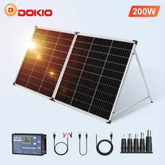 Mono 200W Rigid Folding Solar Panel, 12V for Boat, RV,Emergency & Off-Grid Power