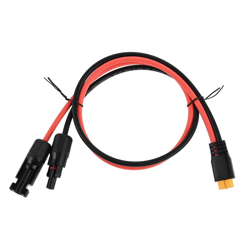 Solar Charging Cable Solar Panel Adapter 60CM Solar Plug to XT60 Connector Cable