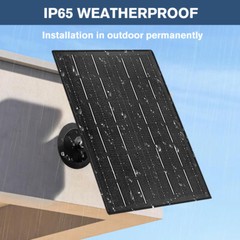 Panel Solar para Camara de Seguridad Cargador Solar Portatil con Puerto USB C