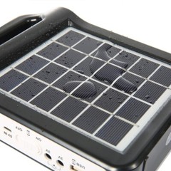 6V 3000mah Rechargeable Solar Panel Power Storage USB Charger With Lamp
