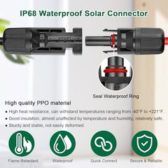 Flame Retardant Solar Cable 50FT 10AWG PV Wire