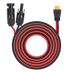 20ft Solar to XT60 Charge Extension Cable with Solar Connectors Caps Heavy-Duty