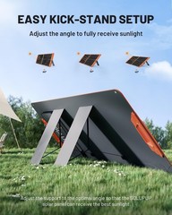 60W Portable Solar Panel Charger, 23.5% High Efficiency Foldable Solar Panels…