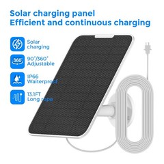 4W Solar Panel Compatible with SimpliSafe Outdoor Security Camera and Series …