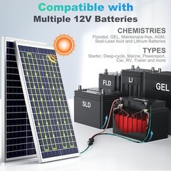 Intelligent Charge Controller 30W Solar Battery Charger with LED Indicator