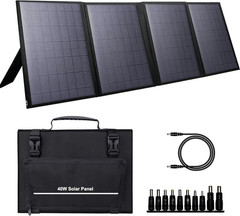 Portable Solar Panel 40W, Foldable Solar Charger for Outdoor Solar Power Station