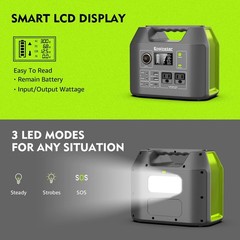 EnginStar Portable Power Station 300W, 296Wh Battery Pack with 110V Pure Sine…