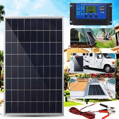 Solar Panel 10W 12V Polycrystalline IP65 Waterproof Portable 30A Solar Charge