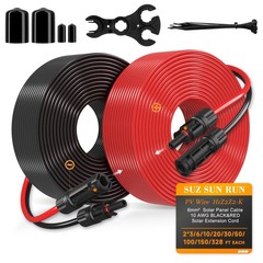 10 Gauge Solar Extension Cord Tinned Copper PV Wire 10Ft Outside RV