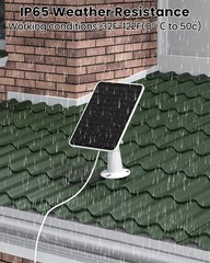5W Solar Panel Charger Compatible with Arlo Essential 2K Outdoor Camera(2nd Gen)