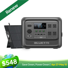 BLUETTI Elite 100 V2 1024Wh Power Station Solar Generator+200W Solar Panel Combo