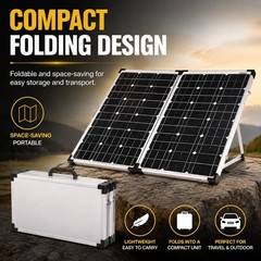 130W Off-Grid Solar Panel with Adjustable Legs – Lightweight & Portable Solution