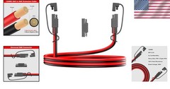 Versatile 12AWG SAE Extension Cable, 5FT with Quick Disconnect & Heat Resistance