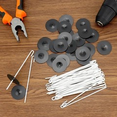 Solar Panel Bird Guard Clips J Hooks Bird Mesh Fasteners Stainless Steel 200 PCS