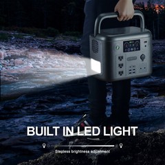 1500W Portable Power Station Explorer 1280Wh Battery w/Foldable Solar Panel Kits