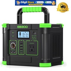 Portable Solar Power Station 330W with LED Flashlight – Your Outdoor Companion