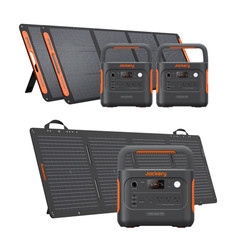 Qty 3 Jackery E1000V2 +Two 200W + 100W Solar Panel-Ships to PR HI AK Guam Saipan