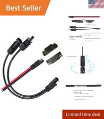High-Quality 10AWG MC-4 Solar Connectors with SAE Extension – 1.15ft Length