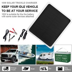 22W Solar Panel Kit 12V Trickle Charge Battery Charger Maintainer Marine RV Car