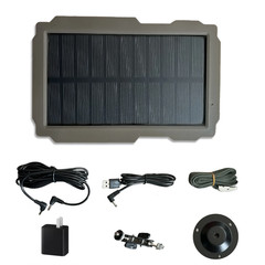 Hunting Camera Solar Panel 3000Mah Trail Camera Solar Charging Battery Panel wit